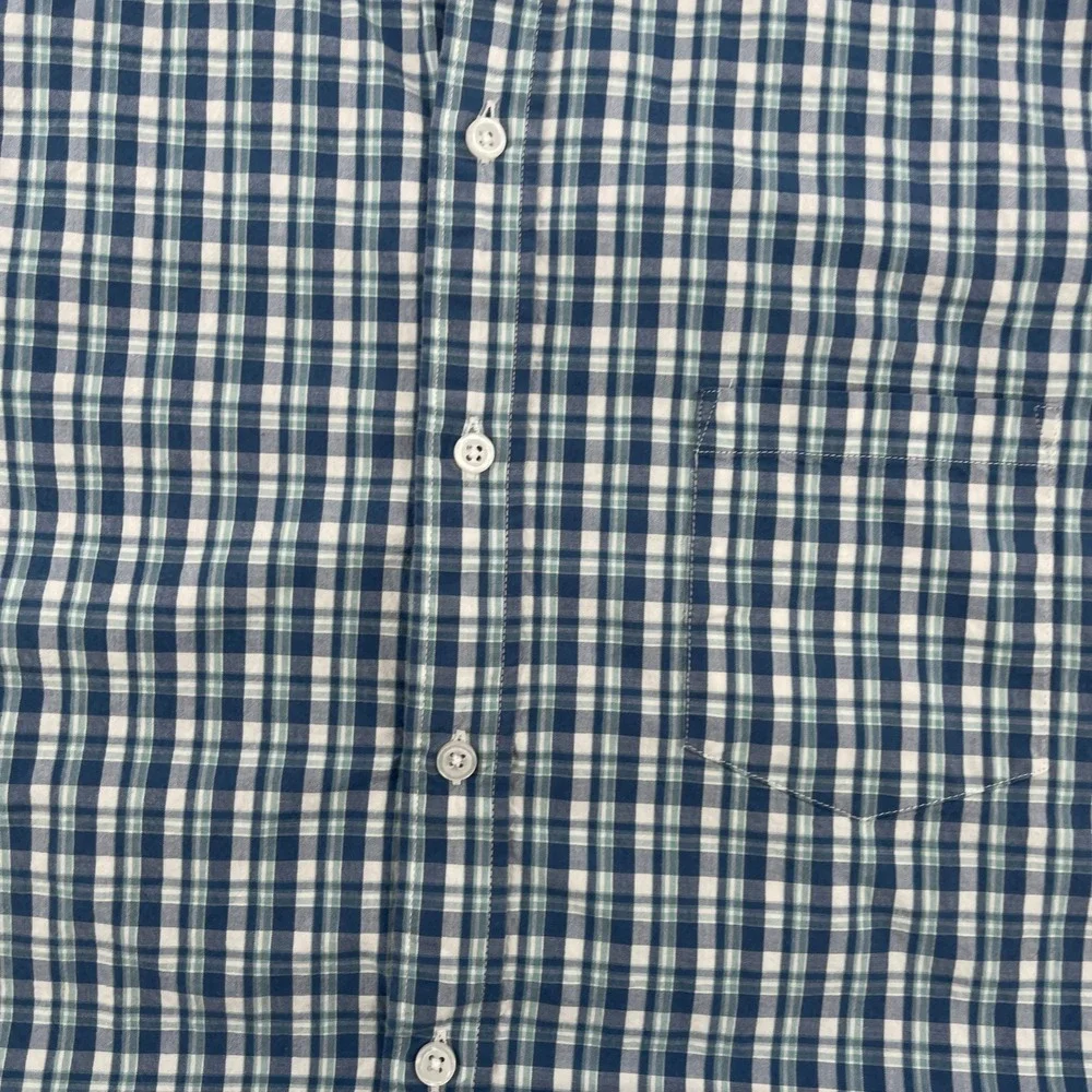 J Crew Mens Slim Untucked Flex Washed Plaid Button Down Shirt XL‎